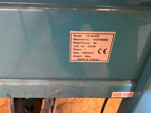 Idépack tp 202ce omsnoeringsmachine halfautomaat - afbeelding 3 van  4