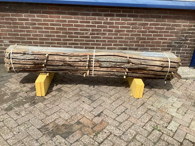 Iep - 2018 gezaagd 380 x 390 x 2580 mm - schaaldeel (6x) - afbeelding 2 van  6