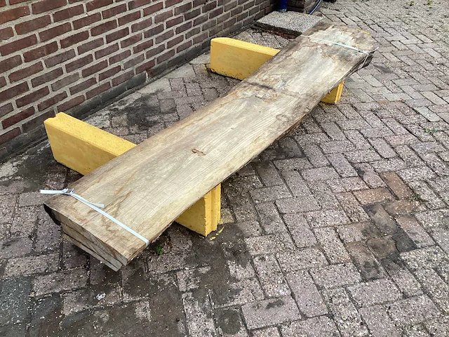 Iepen - 2018 gezaagd 140 x 500 x 2470 mm - schaaldeel (3x) - afbeelding 3 van  6