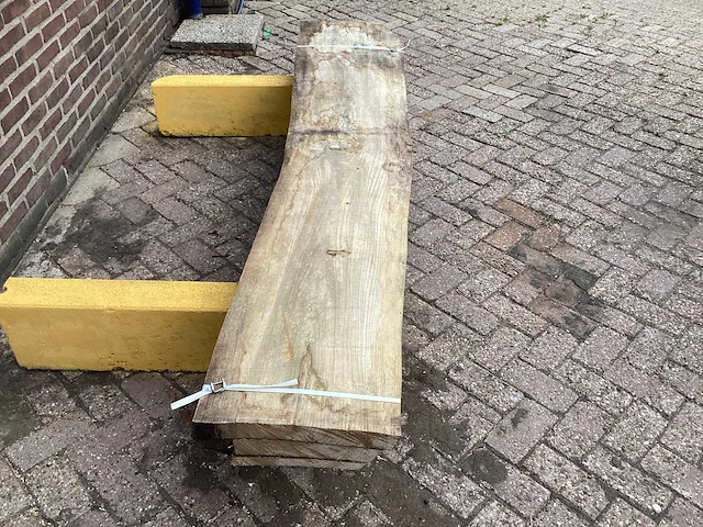 Iepen - 2018 gezaagd 140 x 500 x 2470 mm - schaaldeel (3x) - afbeelding 4 van  6