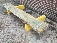 Iepen - 2018 gezaagd 160 x 360 x 2300 mm - schaaldeel (3x) - afbeelding 1 van  6