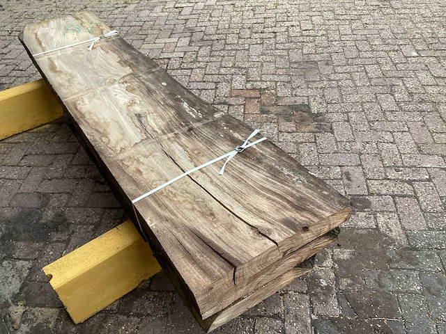 Iepen - 2020 gezaagd 270 x 580 x 2380 mm - schaaldeel (3x) - afbeelding 5 van  6