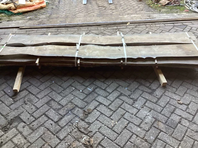 Iepen kd ovengedroogd 3100x430x150 mm schaaldeel (9x) - afbeelding 2 van  7