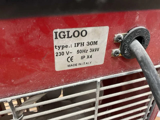 Igloo ifh 30m elektrische kachel - afbeelding 4 van  5