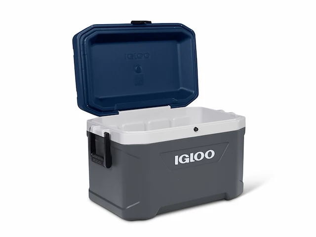 Igloo maxcold 54qt koelbox 51 liter kunststof asgrijs/blauw - afbeelding 2 van  5