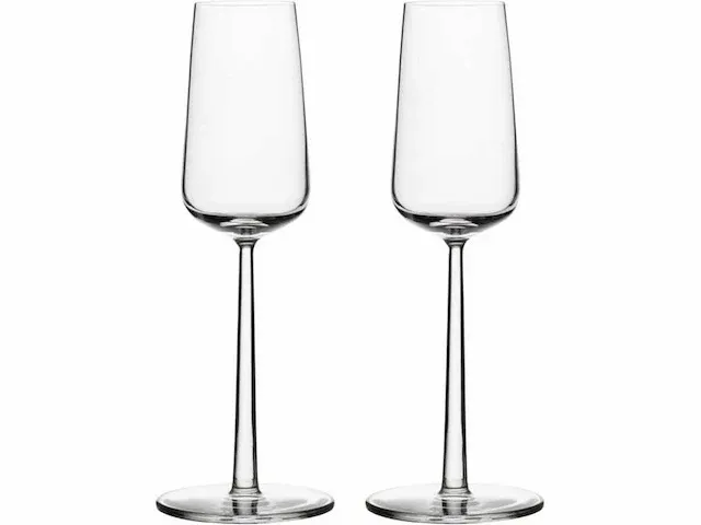 Iitala champagneglazen essence champagneglas - 21 cl - helder - 2 stuks (2x) - afbeelding 1 van  2