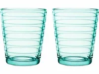 Iitala glazen aino aalto glas - 0,22 l watergroen - 2 stuks