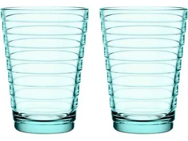 Iitala glazen aino aalto glas - 0,33 l - watergroen - 2 stuks (6x) - afbeelding 1 van  2