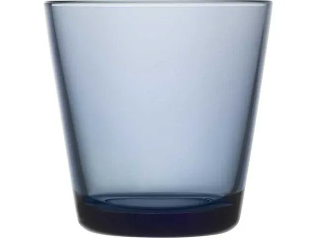 Iitala glazen kartio glas - 21 cl - regenblauw - 2 stuks (3x) - afbeelding 1 van  2