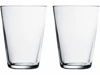 Iitala glazen kartio glas - 40 cl - helder - 2 stuks - afbeelding 1 van  2