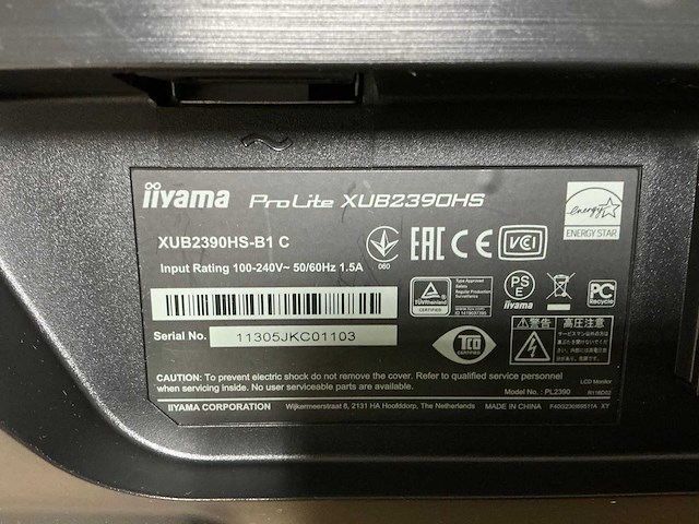 Iiyama 7x xub2390hs monitor (7x) - afbeelding 4 van  6