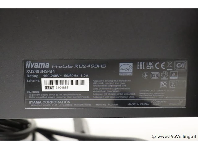 Iiyama ips monitor type prolite xu2493hs - 23,8" - 2 stuks - afbeelding 7 van  7