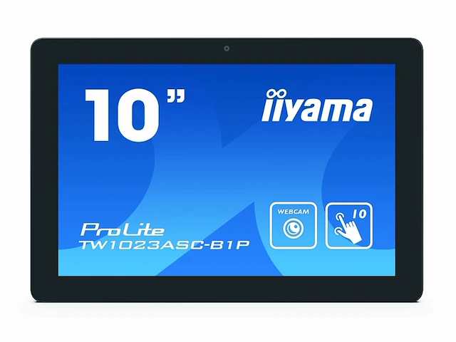 Iiyama prolite tw1023ascb1p touch screenmonitor 256 cm (10.1") 1280 x 800 pixels zwart - afbeelding 1 van  5