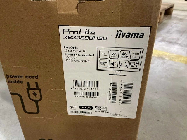 Iiyama prolite xb3288uhsu desktop monitor 32’’ - afbeelding 2 van  2