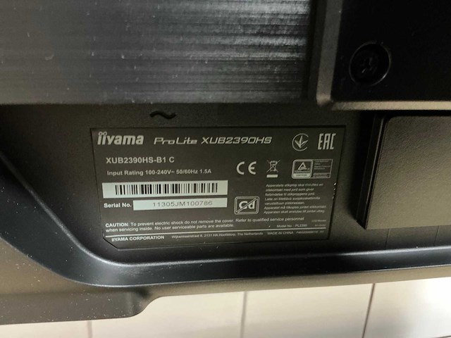 Iiyama xub2390hs monitor - afbeelding 3 van  4