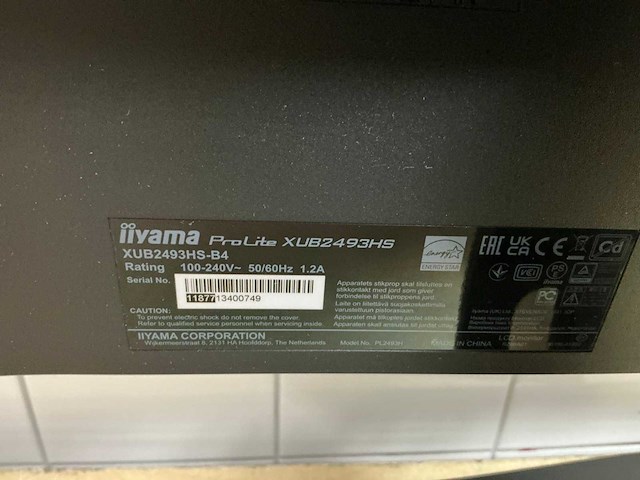 Iiyama xub2390hs monitor - afbeelding 3 van  4