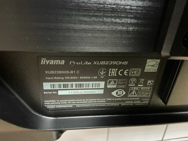 Iiyama xub2390hs monitor - afbeelding 3 van  4