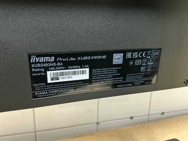 Iiyama xub2493hs-b4 monitor - afbeelding 5 van  5