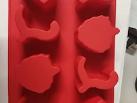 Ijsblokjes maker rood 20 stuks - afbeelding 3 van  7