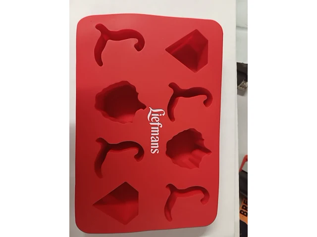 Ijsblokjes maker rood 40 stuks - afbeelding 5 van  7