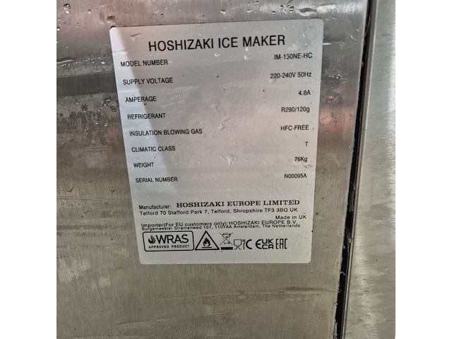 Ijsblokjesmachine, hoshizaki, im-130ne-hc - afbeelding 2 van  12