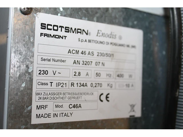 Ijsblokjesmachine scottsman ac46. afmeting 39 x 60 x64 cm. - afbeelding 2 van  2