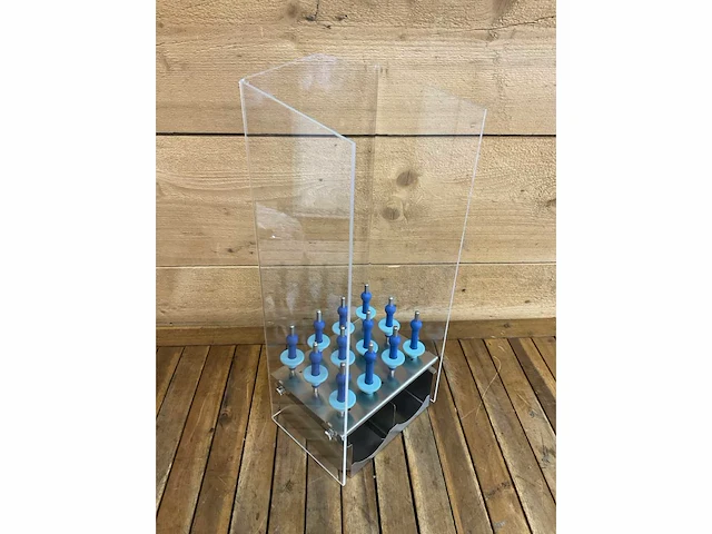 Ijshoorntjes houder rvs/plexiglas - afbeelding 7 van  9