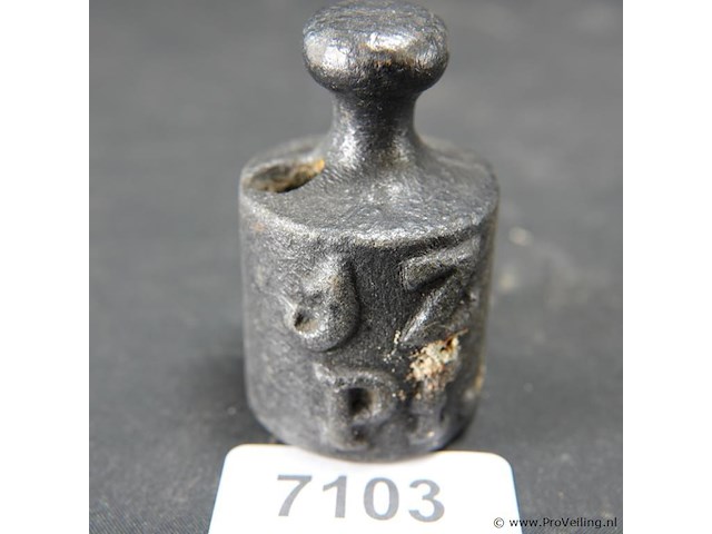 Ijzeren gewicht - afbeelding 1 van  3