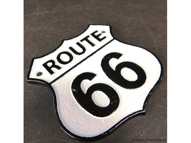 Ijzeren schild route 66 - afbeelding 2 van  5