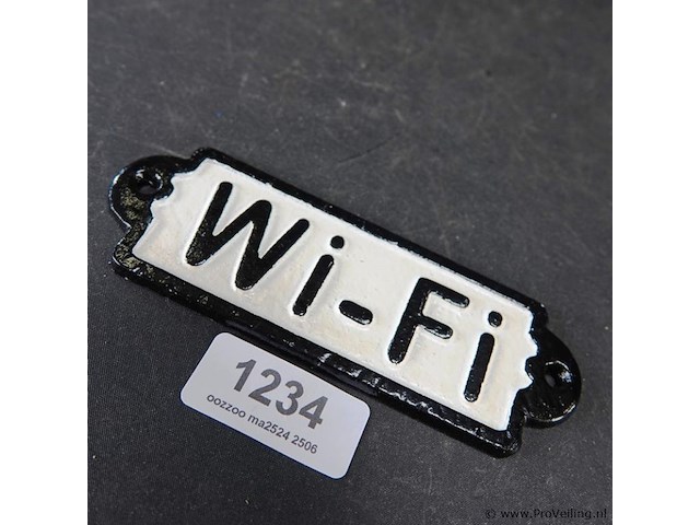 Ijzeren schild wi-fi - afbeelding 1 van  5