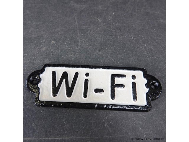 Ijzeren schild wi-fi - afbeelding 2 van  5