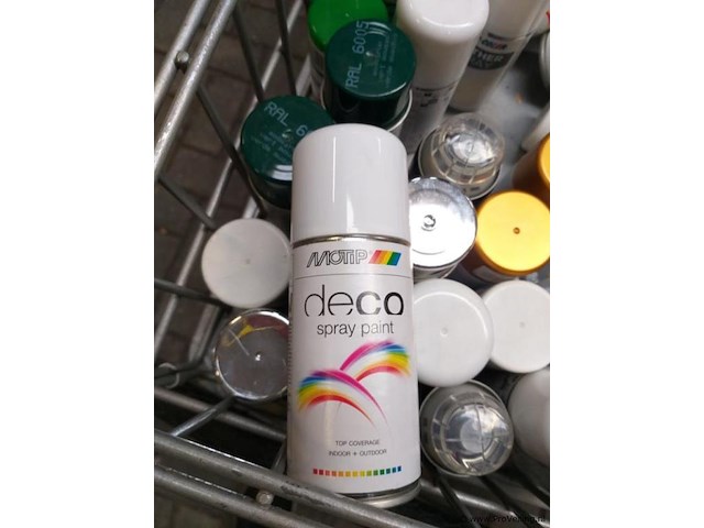 Ijzeren verkoopbak incl. spuitbusjes - afbeelding 3 van  4