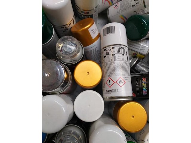 Ijzeren verkoopbak incl. spuitbusjes - afbeelding 4 van  4