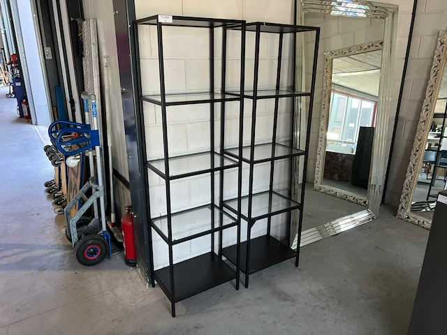 Ikea - vittsjö - vitrinekast (2x) - afbeelding 1 van  3