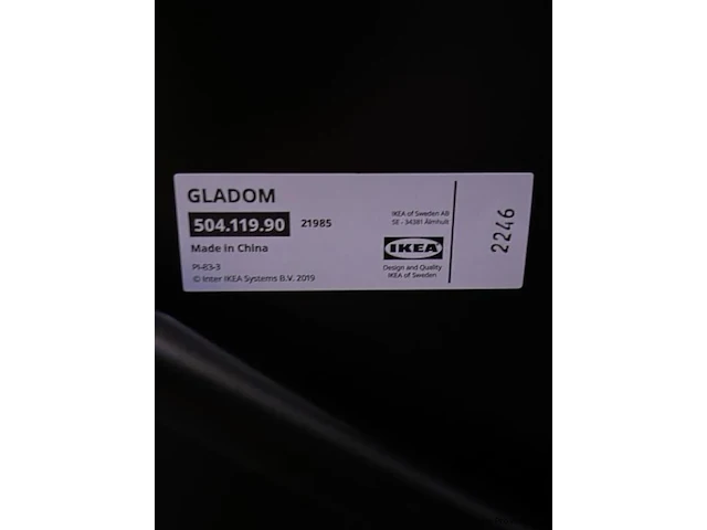 Ikea bijzettafel model gladom - 48x48x53cm - afbeelding 3 van  3