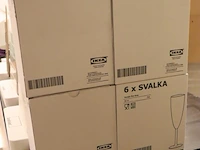 Ikea champagne glazen, 21cl type svalka - 4 dozen á 6 stuks - afbeelding 1 van  3