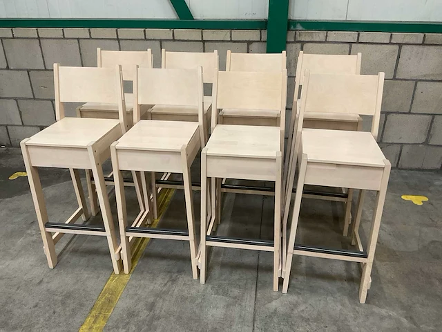 Ikea norråker barkruk (8x) - afbeelding 1 van  3