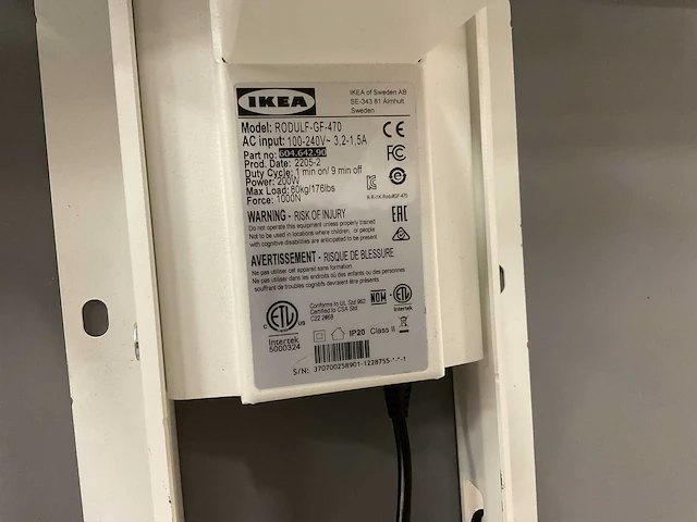 Ikea rodulf elektrisch zit-sta bureau (140x80cm) - afbeelding 5 van  6