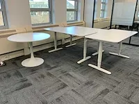 Ikea zit/sta bureautafel (3x) - afbeelding 1 van  6