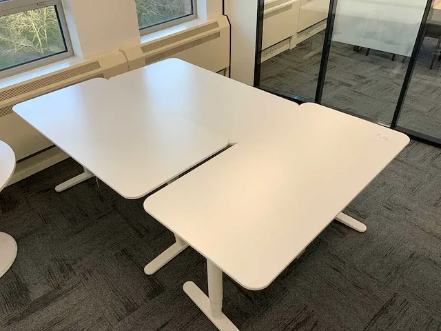 Ikea zit/sta bureautafel (3x) - afbeelding 3 van  6