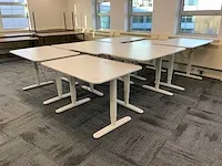 Ikea zit/sta bureautafel (8x) - afbeelding 1 van  9