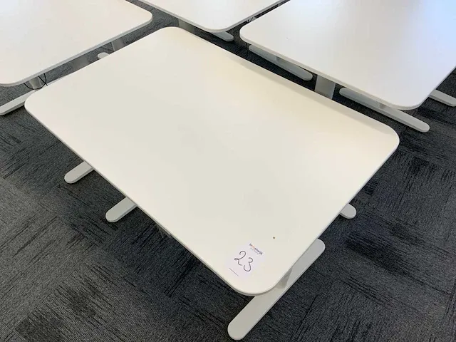 Ikea zit/sta bureautafel (8x) - afbeelding 4 van  9