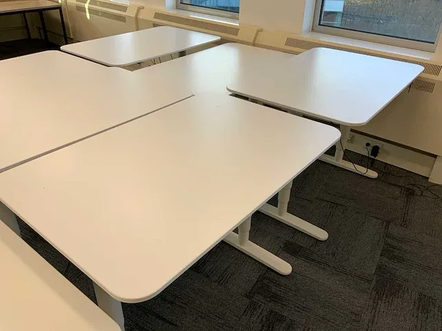 Ikea zit/sta bureautafel (8x) - afbeelding 7 van  9