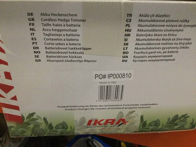Ikra - iahs 40-5425 - heggeschaar op accu. - afbeelding 4 van  4