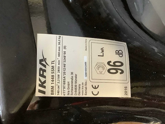 Ikra brm 1448 ssm tl grasmaaier - afbeelding 7 van  7