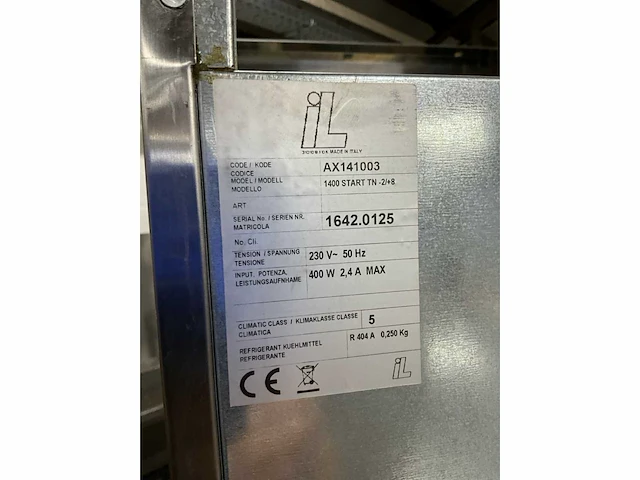Il ax141003 dubbeldeurs koelkast - afbeelding 8 van  9