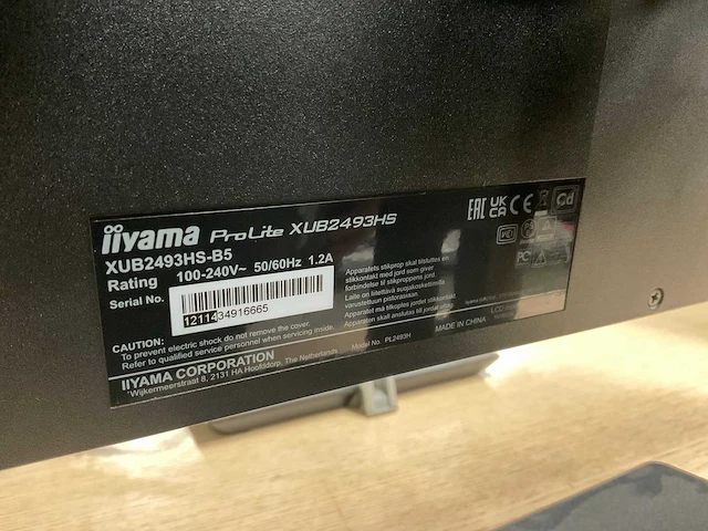 Ilyama xub2493hs monitor (2x) - afbeelding 8 van  9