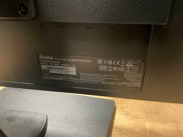 Ilyama xub2494hsu monitor (2x) - afbeelding 10 van  10