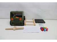 I'm toy houten loopwagen army - afbeelding 2 van  3