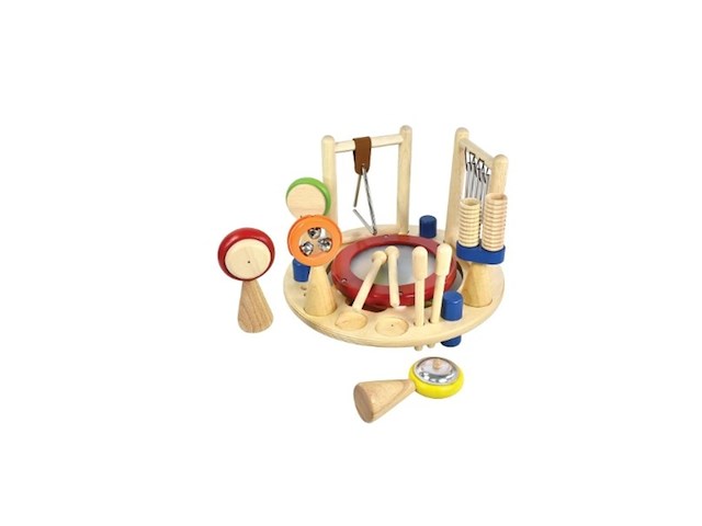 I'm toy houten muziekcenter regenboog - afbeelding 1 van  1